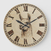Llama Wall Clock ラージ壁時計 (正面)