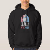 Llama Whisperer Llamas Sayings Animal Cute パーカ (正面)