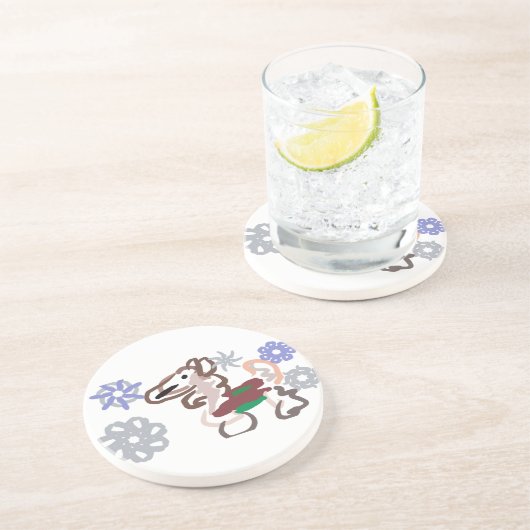 Llama winter fun コースター (側面)