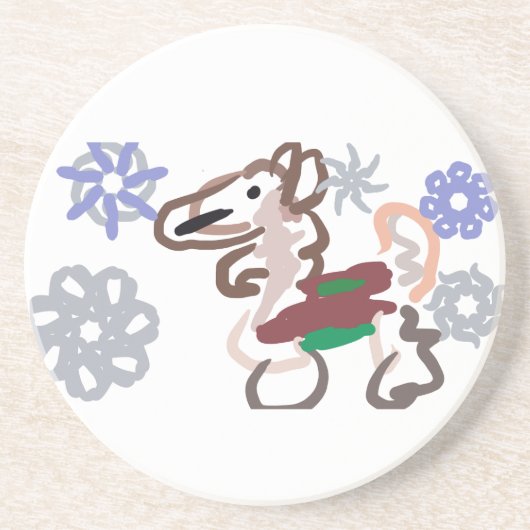 Llama winter fun コースター (正面)