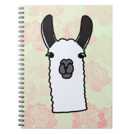 Llama with Peonies ノートブック