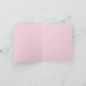 Llama With Roses "Bonjour "甘い女性 カード (内部)