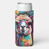Llama with splatters スリム缶クーラー (Seltzer裏面)