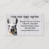Llama Yarn Shop Fiber Seller 名刺 (正面)