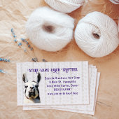 Llama Yarn Shop Fiber Seller 名刺