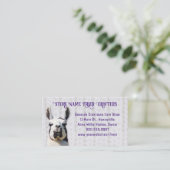 Llama Yarn Shop Fiber Seller 名刺 (スタンド正面)