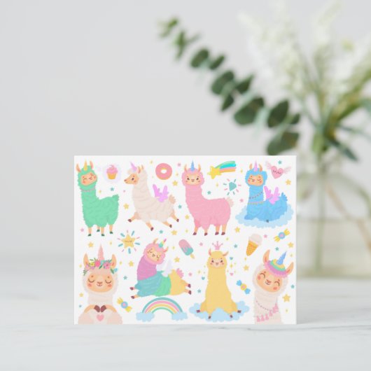 LlamaCorns ポストカード (スタンド正面)