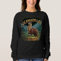 Llamadillo Illustration – Llama Armadillo Funny