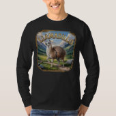 Llamadillo Photographic – Llama Armadillo Funny Tシャツ (正面)
