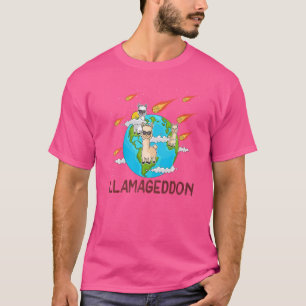 Llamageddon Cute 男性へ Animal Women Llama 3 Tシャツ