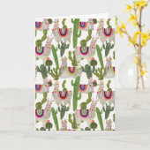 Llamaramaのコレクションパターン カード (黄色い花)