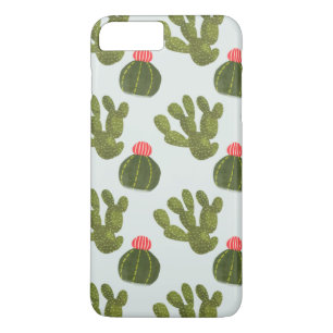 Llamaramaのコレクション のかわいいサボテンパターン iPhone 8 plus/7 plusケース