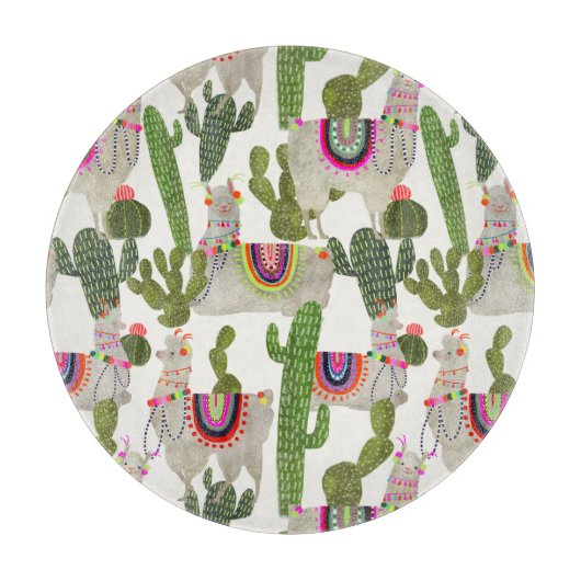 Llamaramaコレクションパターン カッティングボード (正面)