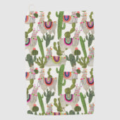 Llamaramaコレクションパターン ゴルフタオル (正面)