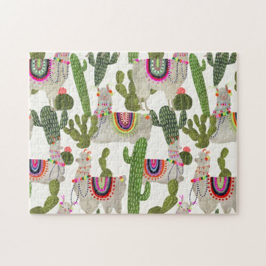 Llamaramaコレクションパターン ジグソーパズル (横)