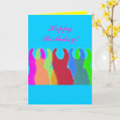Llamas 5 in Bright Graphic Llama Colors カード (黄色い花)