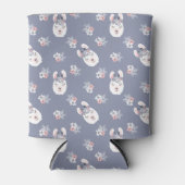 Llamas & Flowersパターン 缶クーラー (正面)