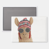 Llamas in Shades: 7月マグネット3.5"x2.5" マグネット (正面/裏面)