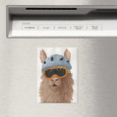 Llamas in Shades: January Magnet 2.5"x3.5" マグネット (インサイチュ (食洗機))