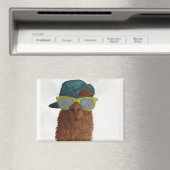 Llamas in Shades: June Magnet 3.5"x2.5" マグネット (インサイチュ (食洗機))