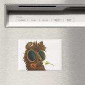 Llamas in Shades: May Magnet 3.5"x2.5" マグネット (インサイチュ (食洗機))