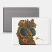 Llamas in Shades: May Magnet 3.5"x2.5" マグネット (正面/裏面)