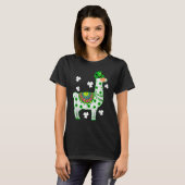 Llamas Lover Leprechaun Llama St. Patrick's Day Tシャツ (正面フル)