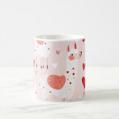 Llamas pattern valentines モーフィングマグカップ (中央)