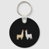 Llamas With Hats Carl  キーホルダー (正面)