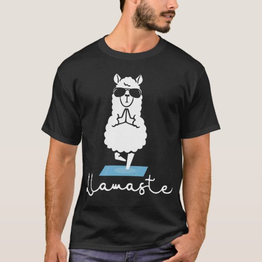llamasteのかわいいラマのTシャツ Tシャツ (正面)