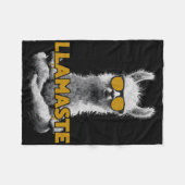 Llamaste ヨガ ラマ サングラス付き フリースブランケット (正面(横))