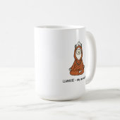 "Llamaste - 冷静かつふわふわでいて" コーヒーマグカップ (正面右)
