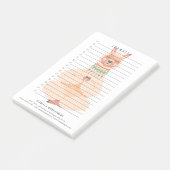 Llamaste | 面白いラマ パーソナライズド ポストイット (アングル)