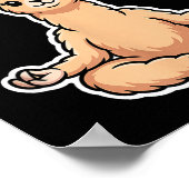 Llamaste Funny Meditating Llama Cute Yoga Animal D ポスター (角)