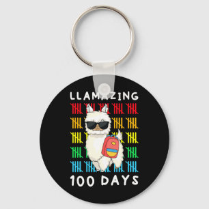 Llamazing 100日・オブ・スクール・キッズLlama先生10 キーホルダー