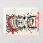 LLamazing Christmas Llama Holiday Postcard シーズンポストカード (正面/裏面)