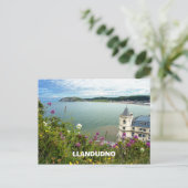 Llandudno Wales UKビューFrom Orme 素晴らし ポストカード (スタンド正面)