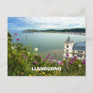 Llandudno Wales UKビューFrom Orme 素晴らし ポストカード