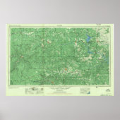 Llano TX Topo Map ポスター (正面)