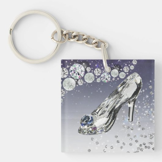 Llavero acrílico con zapato de cristal キーホルダー (正面)
