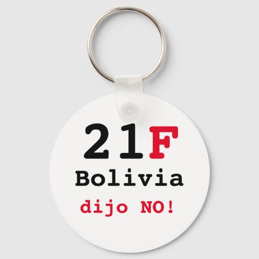 Llavero Bolivia dijo NO キーホルダー (正面)
