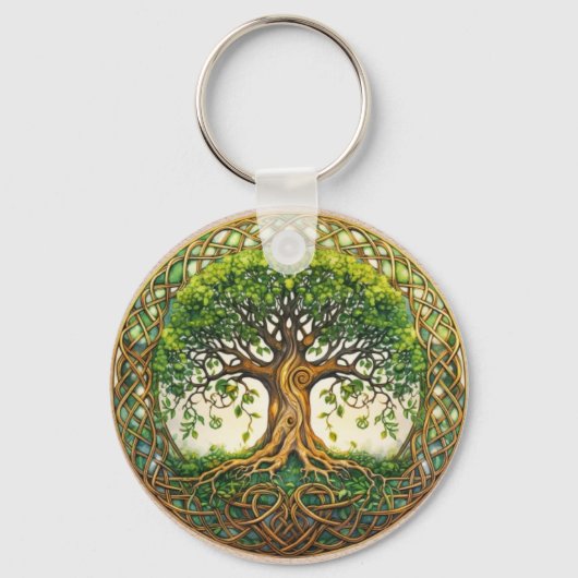 Llavero Celta Árbol de la vida キーホルダー (正面)