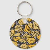 Llavero circular estampado mariposa monarca キーホルダー (裏面)
