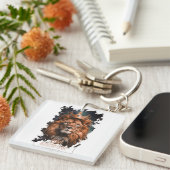 Llavero con Diseño de León キーホルダー (正面右)