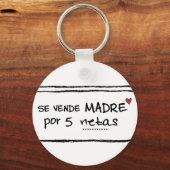 Llavero de "se vende madre por 5 netas" キーホルダー (正面)