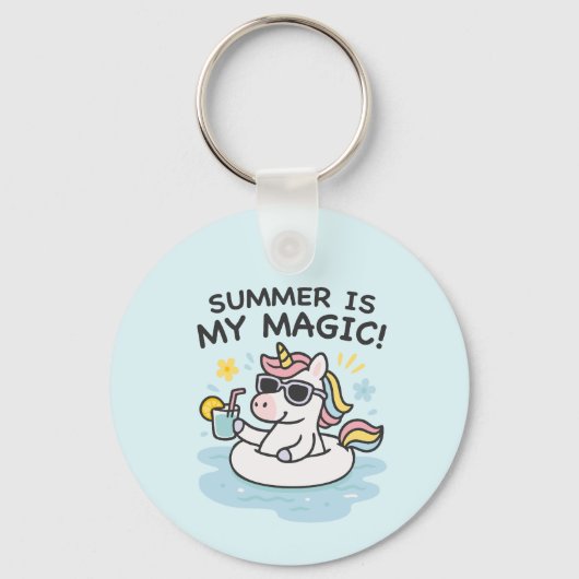 Llavero de unicornio “Summer is my magic! キーホルダー (正面)