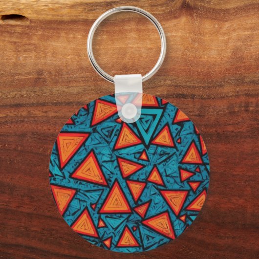 Llavero diseño de triángulos キーホルダー (裏面)