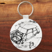llavero esbozo mini clasico キーホルダー (正面)
