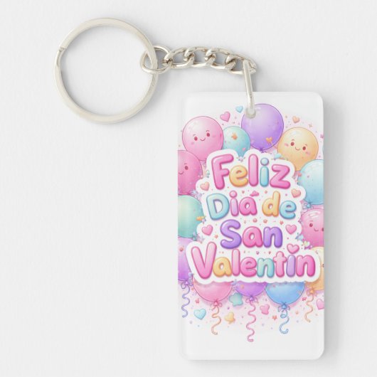 Llavero “Feliz Día de San Valentín” – Detalle Romá キーホルダー (正面)
