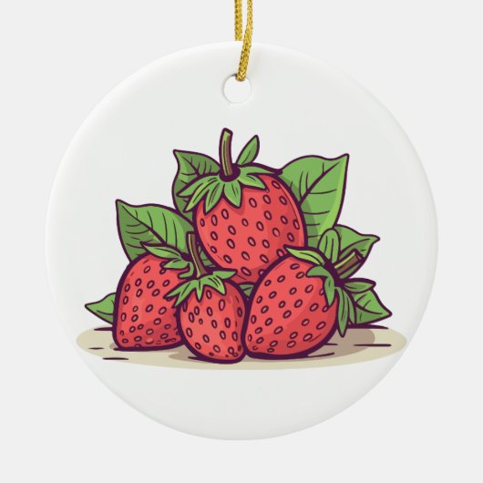 llavero fresita セラミックオーナメント (正面)